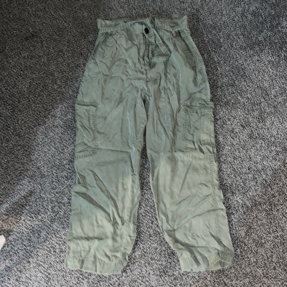 green cargo pants from Tommy Hilfiger